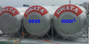 Bồn nước Inox Hwata 5000 lít ngang
