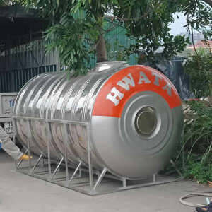 Bồn nước Inox Hwata 6000 lít ngang