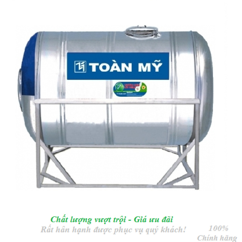 Bồn Nước Inox Ngang Toàn Mỹ 2000 lít