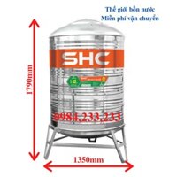 Bồn nước inox SHC 1500 Lít Đk 1140