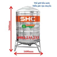Bồn nước inox SHC 5000 lít Đk 1420