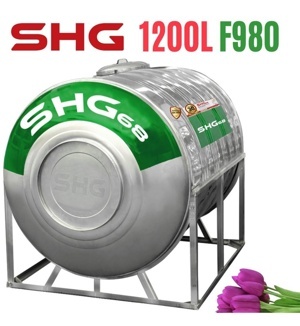 Bồn nước Inox Sơn Hà Ngang 1200L (Φ980)