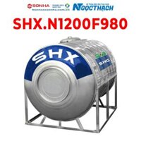 Bồn nước Inox Sơn Hà Xanh SHX 1200L Ngang (Φ980)