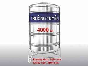 Bồn nước inox Trường Tuyền đứng 4000L