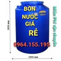 BỒN NƯỚC NHỰA 500L - 2000L BẢO HÀNH CHÍNH HÃNG 10 NĂM