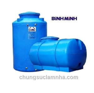 Bồn nước nhựa Bình Minh 2000 lít đứng thấp