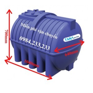 Bồn nước nhựa Đại Thành thế hệ mới 300L ngang