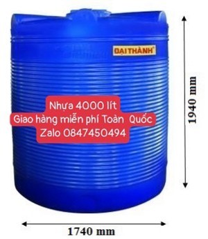 Bồn nước nhựa đứng Tân Á - 4000 lít