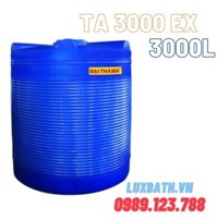 Bồn nước nhựa Tân Á 3000L đứng tai tròn TA 3000EX D