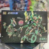 Bốn quái thú thần thoại Hình thức kép Tháo gỡ Không cần thay đổi trực tiếp Mecha Robot lắp ráp Khối xây dựng Mô hình Hổ trắng Rồng xanh Thần của