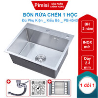 Bồn rửa chén 1 hộc Pimisi PB-4540 kiểu nhỏ gọn | Tổng kho HN