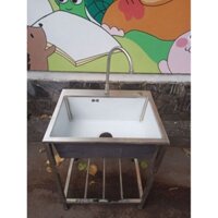 Bồn rửa chén 1 ngăn lớn Inox SUS 304 có chân giá rẻ tại Tphcm, Đà Nẵng, Cần Thơ, Đà Lạt,...
