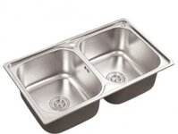 Bồn rửa chén 2 ngăn inox SUS 304 – Model 7843LK