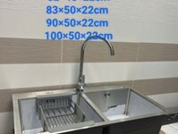 Bồn rửa chén bát Inox đơn ngăn lớn giá rẻ tại Vũng Tàu