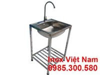 Bồn Rửa Chén Đơn Có Khung Chân CR-100