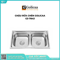 Bồn Rửa Chén Golicaa G3-7843 – Bồn Rửa Chén Đôi Cao Cấp