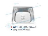 Bồn rửa chén inox 1 hộc nhỏ WINLAND A01
