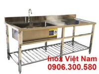 Bồn Rửa Chén Inox 1 Ngăn Cánh Phải 2M CR-45