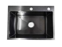 Bồn rửa chén inox 1 ngăn Nano đen K6045D