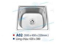 Bồn rửa chén inox 1 ngăn WINLAND A02