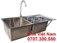 Bồn Rửa Chén Inox 2 Ngăn Âm Bàn CR-113
