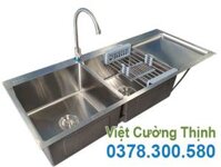 Bồn Rửa Chén Inox 2 Ngăn Cánh Phải 1m2 CR-117