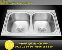Bồn rửa chén inox 2 ngăn cao cấp Malloca MS 1001 NEW