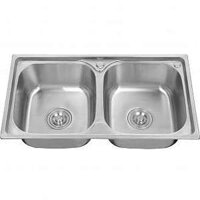 Bồn rửa chén inox 2 ngăn giá rẻ PL7843