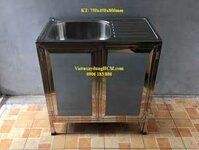 Bồn rửa chén inox 304 có chân tủ giá rẻ