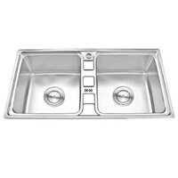 Bồn rửa chén inox 304 đôi Royal Sanp 8850