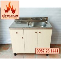 bồn rửa chén,  kệ gỗ, 900 x 550 x 800