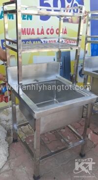 Bồn rửa inox 1 hộc 65x66x150
