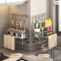 Bồn Rửa Nhà Bếp Giá Để Đồ Xốp Lập Thoát Nước Kệ Đấm Phòng Tắm Miễn Phí Giá Đỡ Xà Phòng Treo Tường Bồn Rửa Nhà Tổ Chức
