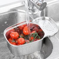 Bồn Rửa Nhà Bếp Kệ Bảo Quản Bồn Rửa Bát Inox Đũa Bồn Rửa Giỏ Thoát Nước Để Sử Dụng Hàng Ngày