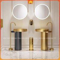 Bồn Rửa Tay Inox Trụ Đứng Aqua BN50 Mạ Vàng Sang Trọng