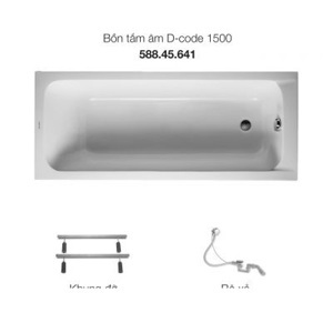 Bồn tắm âm Duravit D-CODE 588.45.648