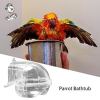 Bồn Tắm Cho Lồng Chim Vẹt Bồn Tắm Trong Suốt Có Thể Tháo Rời Vẹt Tắm Lồng Phụ Kiện Bồn Tắm Trong Suốt Phòng Tắm Hộp