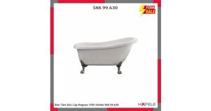 Bồn tắm độc lập Nagoya hình bầu dục 1550