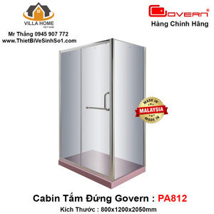 Bồn tắm đứng vách kính Govern YKL-PA812