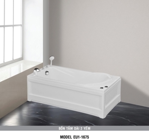 Bồn tắm Euroca EU1-1675 - Bồn xây (Acrylic, crystal, galxy)