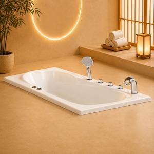 Bồn tắm Euroca EU1-1680 - Bồn xây (Acrylic, crystal, galxy)