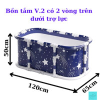 Bồn Tắm Gấp Gọn 1m2 Tự Bung Nâng Cấp(đã ráp sẵn) Ngâm Thuốc, Ngâm Đá, Cho Bé Tập Bơi, Dung tích 250L
