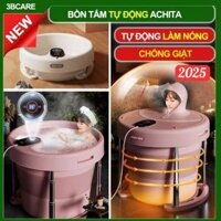 Bồn tắm gấp gọn Achita B3 an toàn 4 lớp bảo vệ chống giật bồn tắm xông hơi giữ ấm liên tục lỗi 1 đổi 1 bảo hành 3 tháng