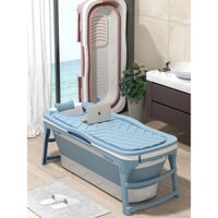 Bồn tắm gấp gọn cho người lớn chất liệu nhựa PP và Silicon, có thể làm bể bơi, bồn tắm cho trẻ em