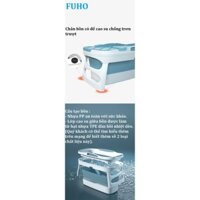 Bồn tắm gấp gọn dành cho người lớn chất liệu nhựa PP và Silicon, có thể làm bể bơi, bồn tắm cho trẻ em
