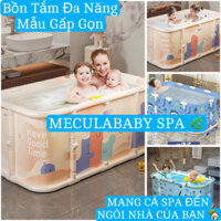 Bồn tắm gấp gọn tặng kèm túi lá tắm