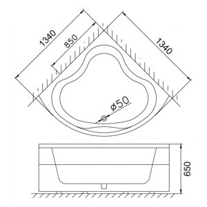 Bồn tắm góc Caesar AT5133 (AT-5133)