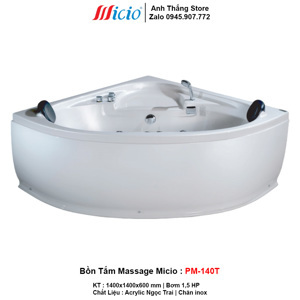Bồn tắm góc massage Acrylic Micio WM-140T