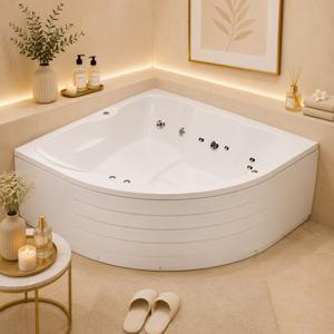 Bồn tắm góc massage Caesar MT5156