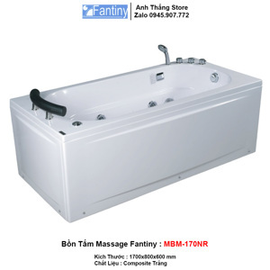 Bồn tắm massage Fantiny MBM-170NR - Composite, Yếm phải